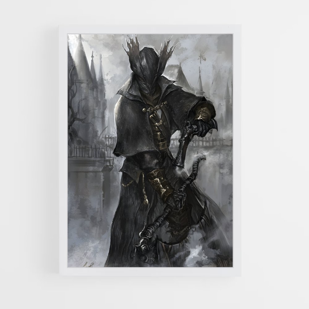 Poster Le Chasseur de la Nuit – affiche Bloodborne (vue 3)